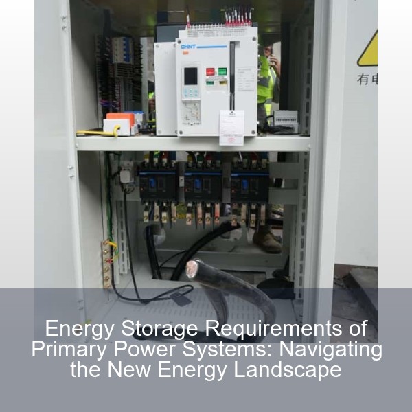 Energy Storage Requirements of Primary Power Systems: Navigating the New Energy Landscape
